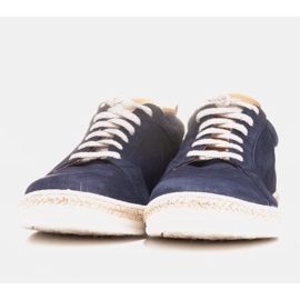 Marco Shoes Baskets sport en daim naturel bleu marine 1