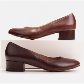 Radoskór Escarpins marron classiques pour femmes pour un pied plus large brun 1