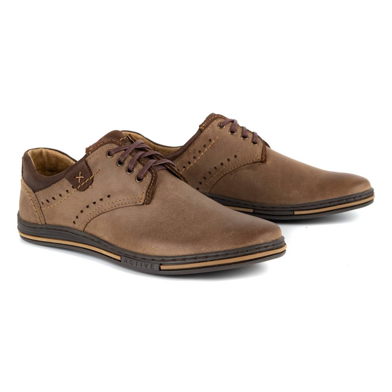 Polbut Chaussures décontractées pour hommes 402 marron brun 2
