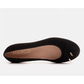 Marco Shoes Ballerines noires en daim naturel le noir 4