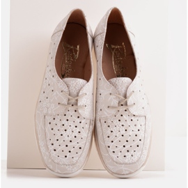Radoskór Chaussures compensées basses confortables pour un pied plus large beige 2