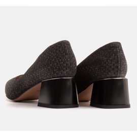 Marco Shoes Escarpins élégants en peau de chamois le noir 3