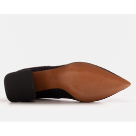 Marco Shoes Escarpins élégants en peau de chamois bleu marin 1