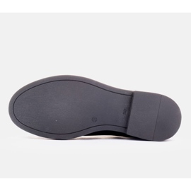 Marco Shoes Bottines plates en cuir avec isolation avec une large tige en caoutchouc le noir 6