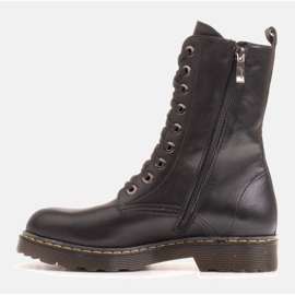 Marco Shoes Bottines hautes, bottines nouées sur une semelle translucide le noir 2