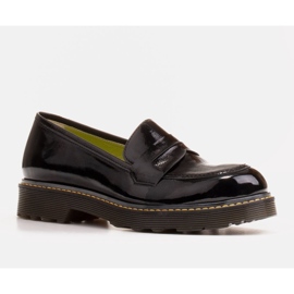 Marco Shoes Chaussures femme noires sur fond transparent épais 1
