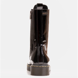Marco Shoes Bottines hautes, bottines nouées sur une semelle translucide le noir 4