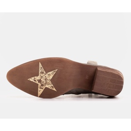 Marco Shoes Boots grises en daim naturel sans isolation 5