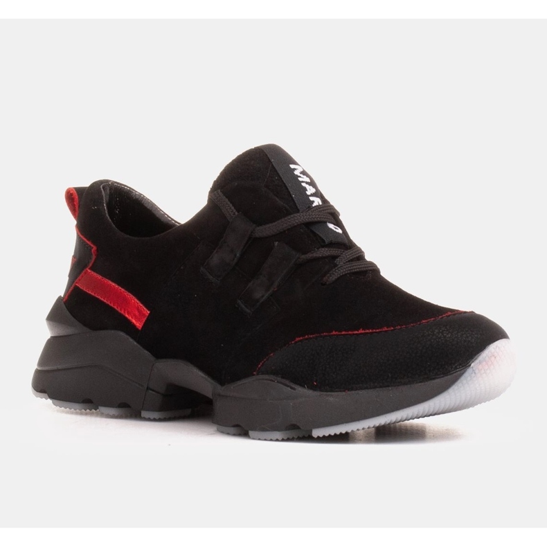 Marco Shoes Baskets de sport en daim naturel de haute qualité le noir 1 Marco Shoes Baskets de sport en daim naturel de haute qualité le noir 1