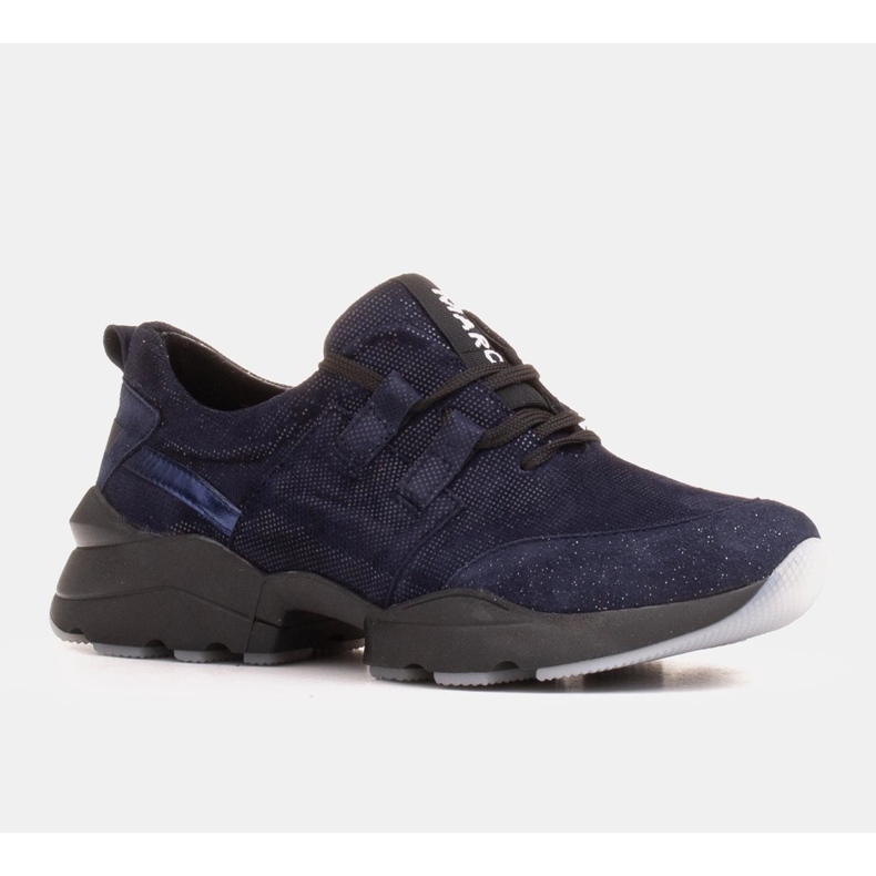 Marco Shoes Baskets de sport en daim naturel de haute qualité bleu 1