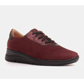 Radoskór Chaussures femme bordeaux confortables pour un pied plus large rouge 1