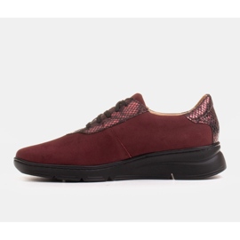Radoskór Chaussures femme bordeaux confortables pour un pied plus large rouge 2