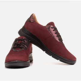 Radoskór Chaussures femme bordeaux confortables pour un pied plus large rouge 5