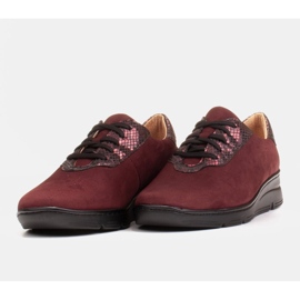 Radoskór Chaussures femme bordeaux confortables pour un pied plus large rouge 7