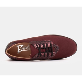 Radoskór Chaussures femme bordeaux confortables pour un pied plus large rouge 6
