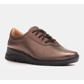Radoskór Chaussures femme dorées confortables pour un pied plus large d'or 3