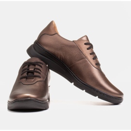 Radoskór Chaussures femme dorées confortables pour un pied plus large d'or 7