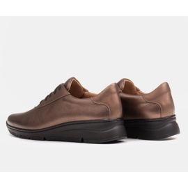 Radoskór Chaussures femme dorées confortables pour un pied plus large d'or 8