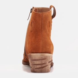 Marco Shoes Boots en daim naturel orange sans isolation 3