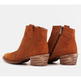 Marco Shoes Boots en daim naturel orange sans isolation 6