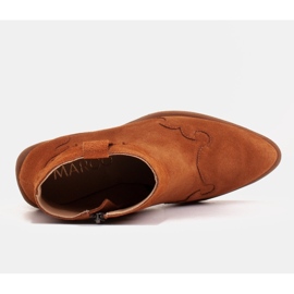 Marco Shoes Boots en daim naturel orange sans isolation 7