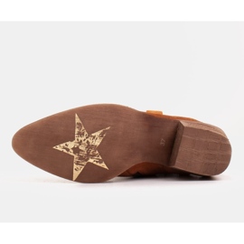 Marco Shoes Boots en daim naturel orange sans isolation 8