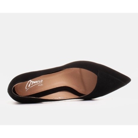 Marco Shoes Escarpins élégants en daim noir 1434P le noir 8