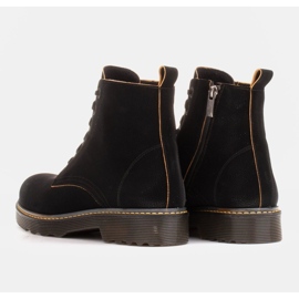 Marco Shoes Bottines hautes, bottines nouées sur une semelle translucide le noir 6