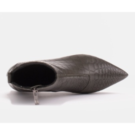 Marco Shoes Bottes fines avec cuir intéressant dans un thème animalier vert 5