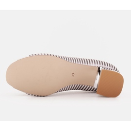 Marco Shoes Escarpins à devant ouvert, talon chromé argent 7