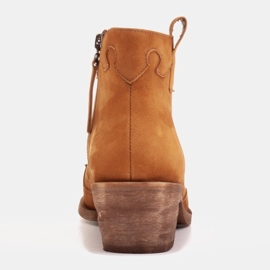 Marco Shoes Boots non isolées avec empiècements en daim et ondulations brun 4