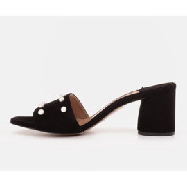 Marco Shoes Chaussons pour femmes Marco en daim naturel le noir 3