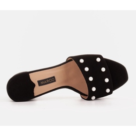 Marco Shoes Chaussons pour femmes Marco en daim naturel le noir 6