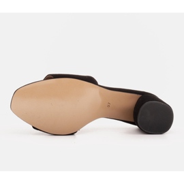 Marco Shoes Chaussons pour femmes Marco en daim naturel le noir 7