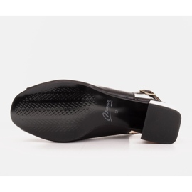 Marco Shoes Sandales pour femmes confortables avec un talon intéressant le noir 7