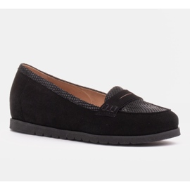 Marco Shoes Chaussures légères avec un dessous très doux et un gousset caché le noir 1