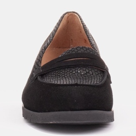 Marco Shoes Chaussures légères avec un dessous très doux et un gousset caché le noir 2