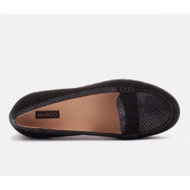 Marco Shoes Chaussures légères avec un dessous très doux et un gousset caché le noir 5