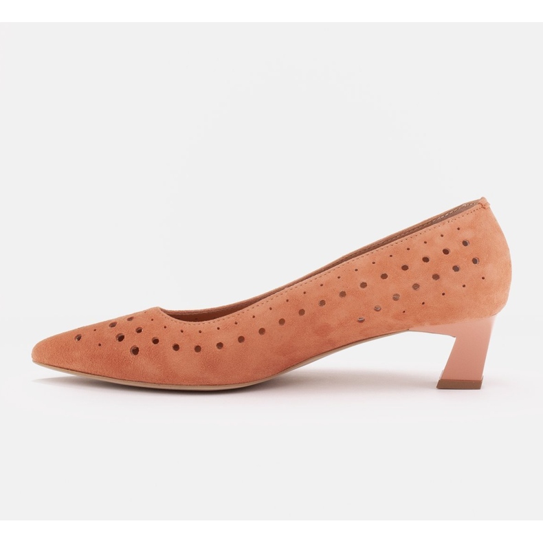 Marco Shoes Escarpins pour femmes avec perforation intéressante orange 1