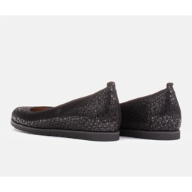 Marco Shoes Ballerines légères avec un dessous très doux et un soufflet caché le noir 7