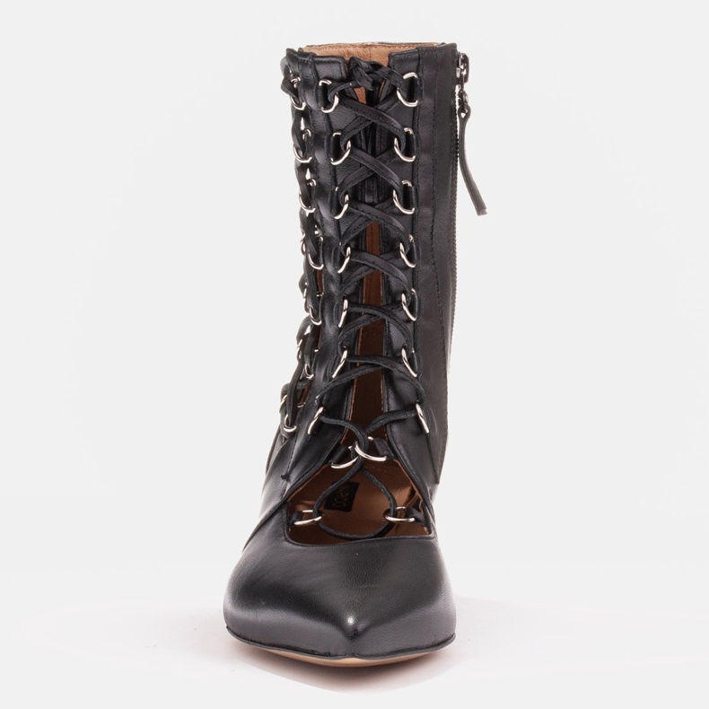 Marco Shoes Bottes tressées avec une sangle le noir 1