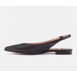 Marco Shoes Sandales en cuir naturel de couleur noire 2