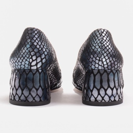 Marco Shoes Chaussures pour femmes confortables avec un devant ouvert bleu marin 7
