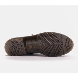 Marco Shoes Bottines hautes, bottines nouées sur une semelle translucide bleu 7