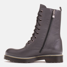 Marco Shoes Bottines hautes, bottines nouées sur une semelle translucide gris 4