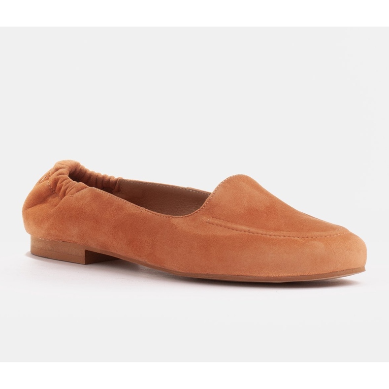 Marco Shoes Ballerines femme avec élastique sur la tige orange 1 Marco Shoes Ballerines femme avec élastique sur la tige orange 1