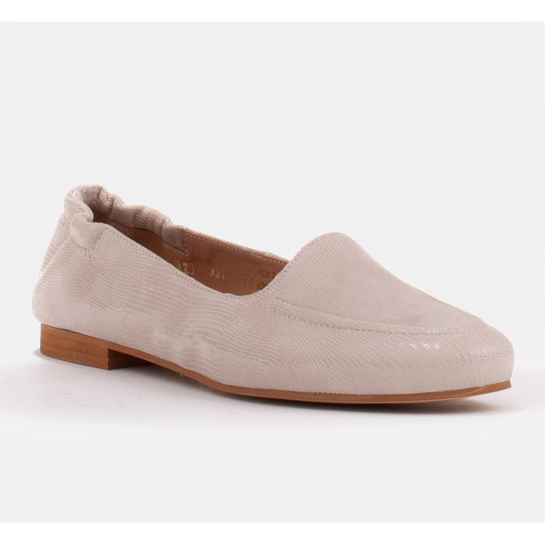 Marco Shoes Ballerines femme avec élastique sur la tige beige 1 Marco Shoes Ballerines femme avec élastique sur la tige beige 1