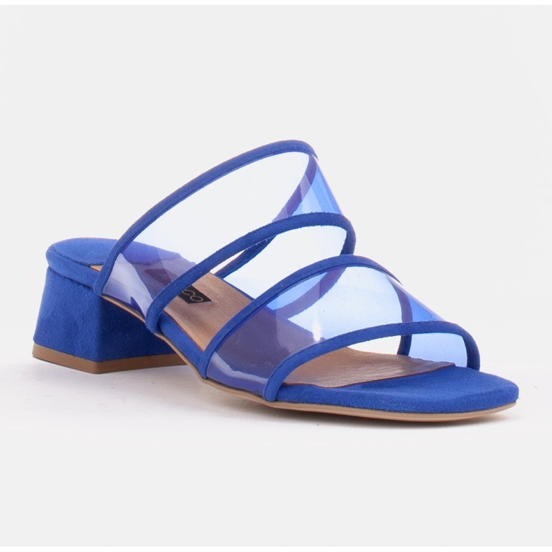 Marco Shoes Chaussons femme à rayures translucides rouge 1