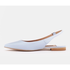 Marco Shoes Sandales bleues en cuir naturel 1
