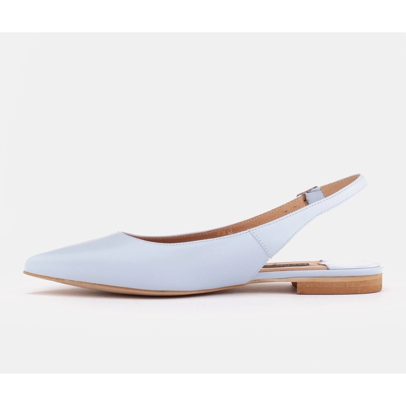 Marco Shoes Sandales bleues en cuir naturel 1